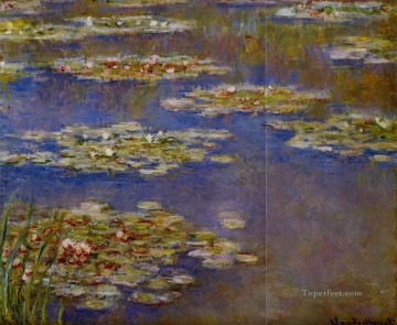 Lilies Painting - Water Lilies VII Claude Monet Impressionism Flowers